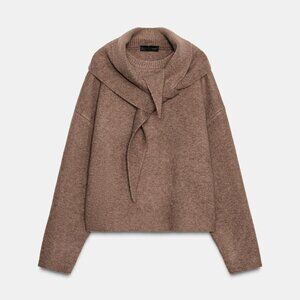 Zara Knit Scarf Jumper M | NWT